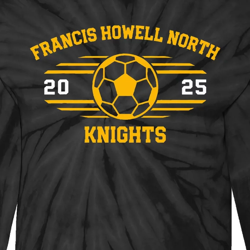 Francis Howell North Knights Soccer Ball 2025 Tie-Dye Long Sleeve Shirt