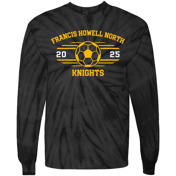 Francis Howell North Knights Soccer Ball 2025 Tie-Dye Long Sleeve Shirt