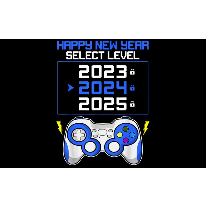 Funny Happy New Year Select Level 2024 Gaming Controller Bumper Sticker