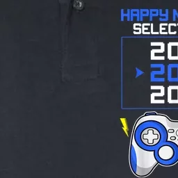 Funny Happy New Year Select Level 2024 Gaming Controller Softstyle Adult Sport Polo