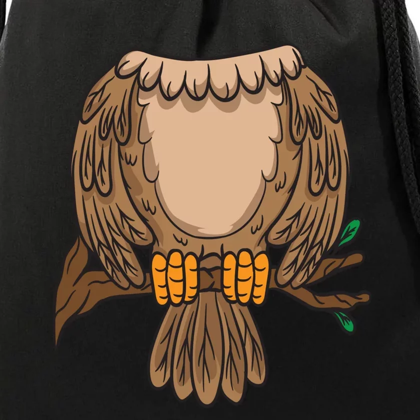 Funny Headless Owl Halloween Night Bird Costume Easy Outfit Drawstring Bag