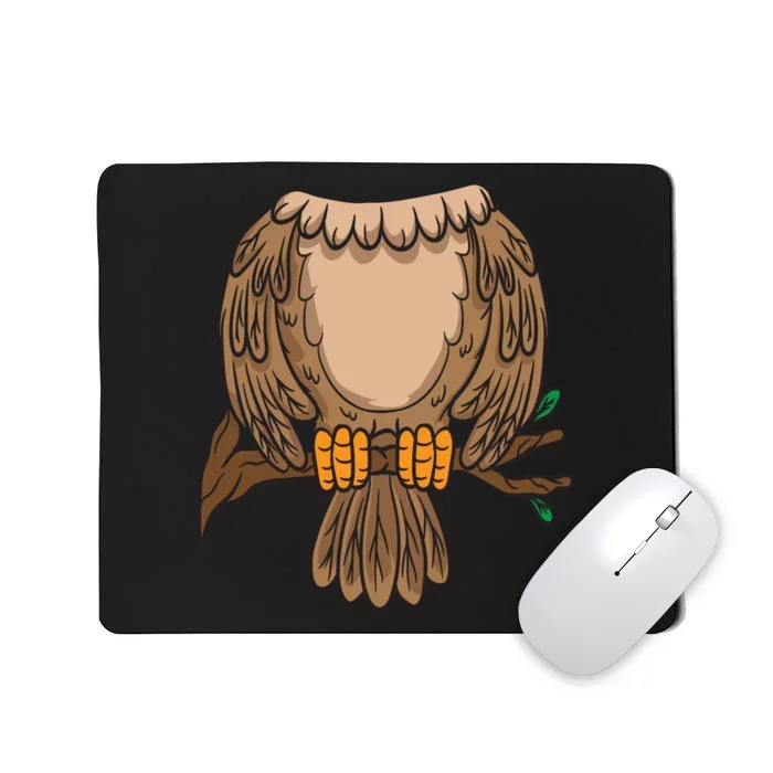 Funny Headless Owl Halloween Night Bird Costume Easy Outfit Mousepad