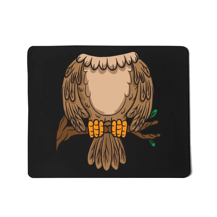 Funny Headless Owl Halloween Night Bird Costume Easy Outfit Mousepad