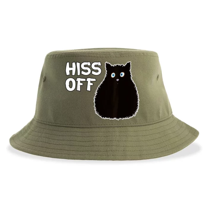 Funny Hiss Off Funny Gift Sustainable Bucket Hat