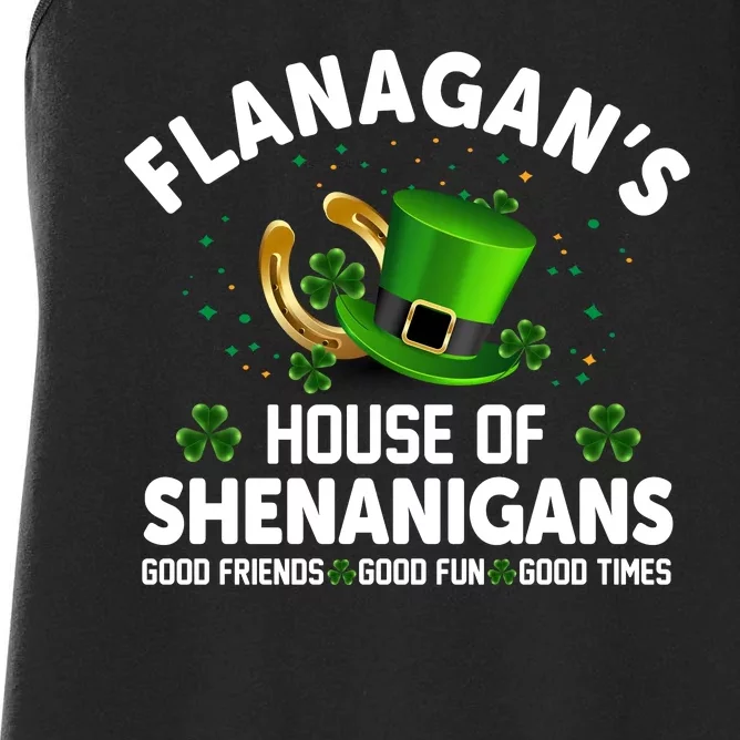 Flanagans House Of Shenanigans Women's Racerback Tank