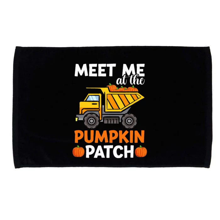 Fall Harvest Pumpkin Truck Microfiber Hand Towel