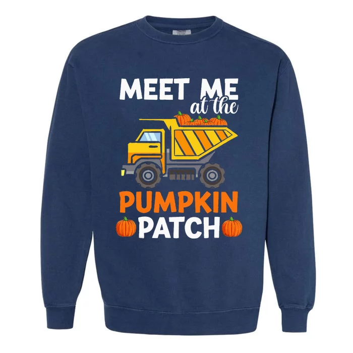 Fall Harvest Pumpkin Truck Garment-Dyed Sweatshirt