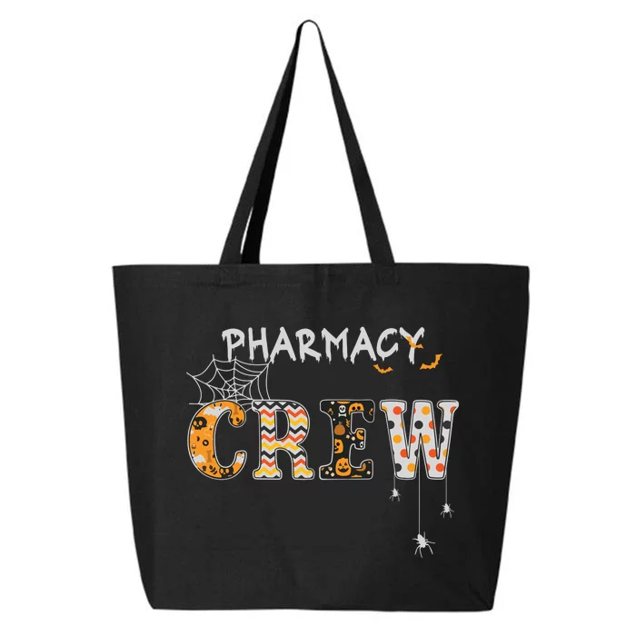 Funny Halloween Pharmacy Crew Pharmacist Pharmacy Tech Long Sleeve 25L Jumbo Tote