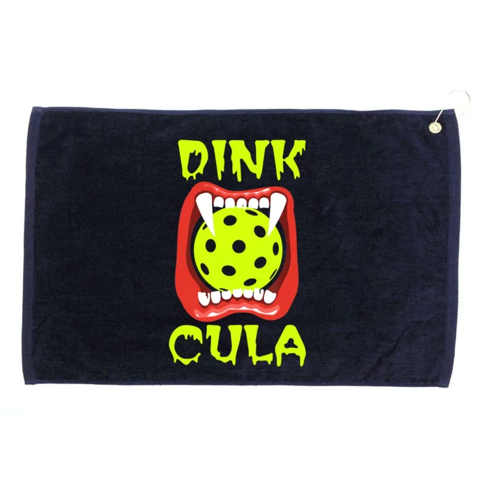 Funny Halloween Pickleball Tee Dinkcula Grommeted Golf Towel