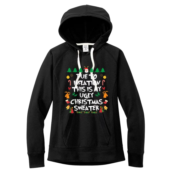 Festive Holiday Pajama Set with Hilarious Design Women's Fleece Hoodie