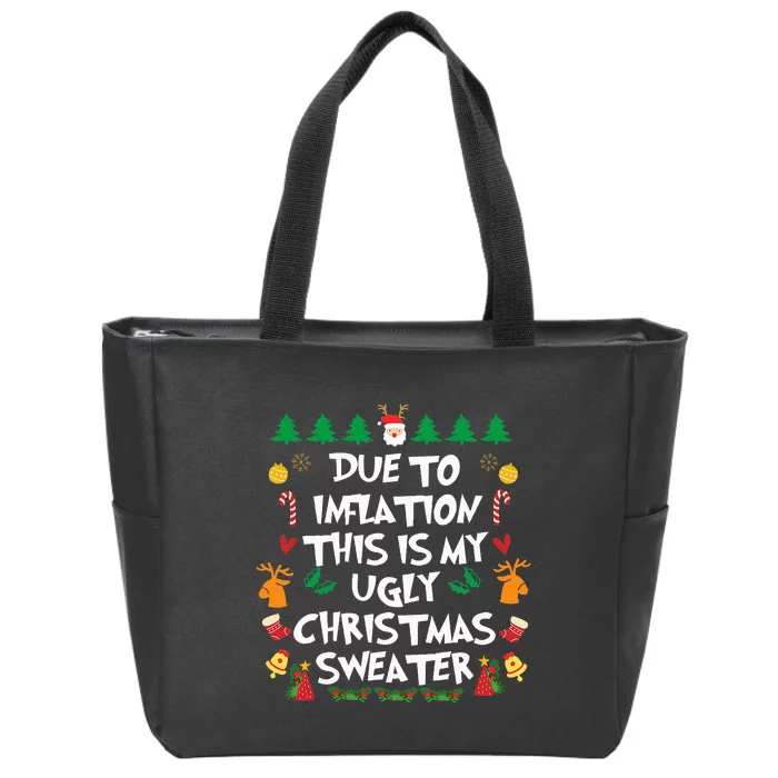 Festive Holiday Pajama Set with Hilarious Design Zip Tote Bag