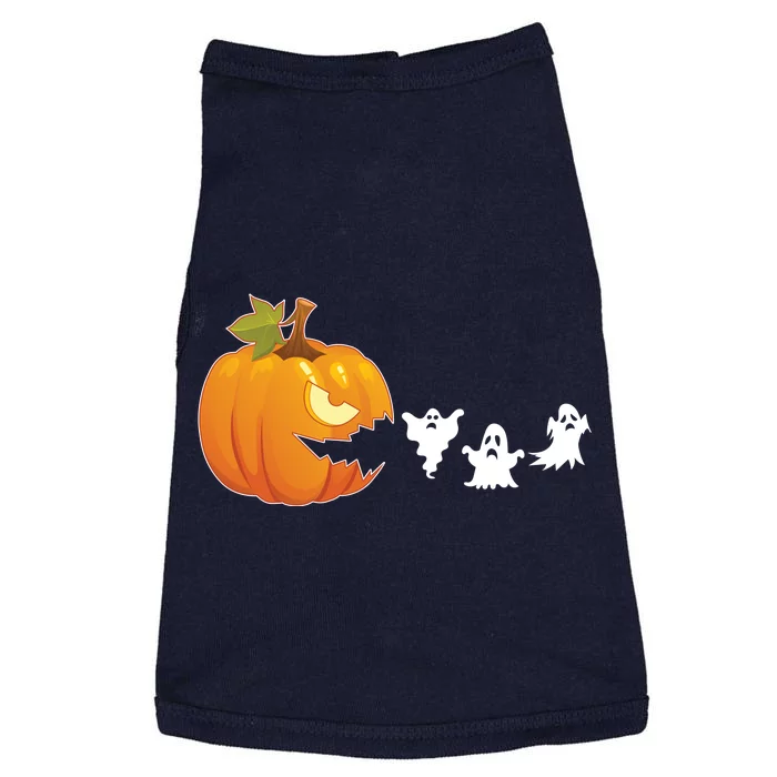 Funny Halloween Pac Man Pumpkin Ghost Doggie Tank