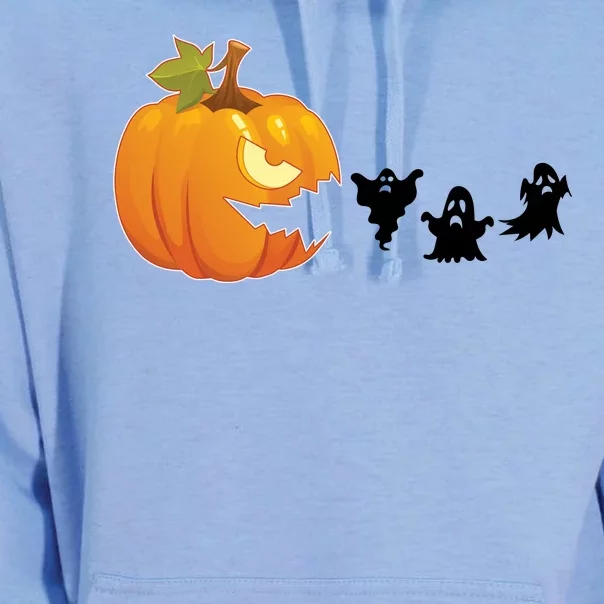 Funny Halloween Pac Man Pumpkin Ghost Unisex Surf Hoodie