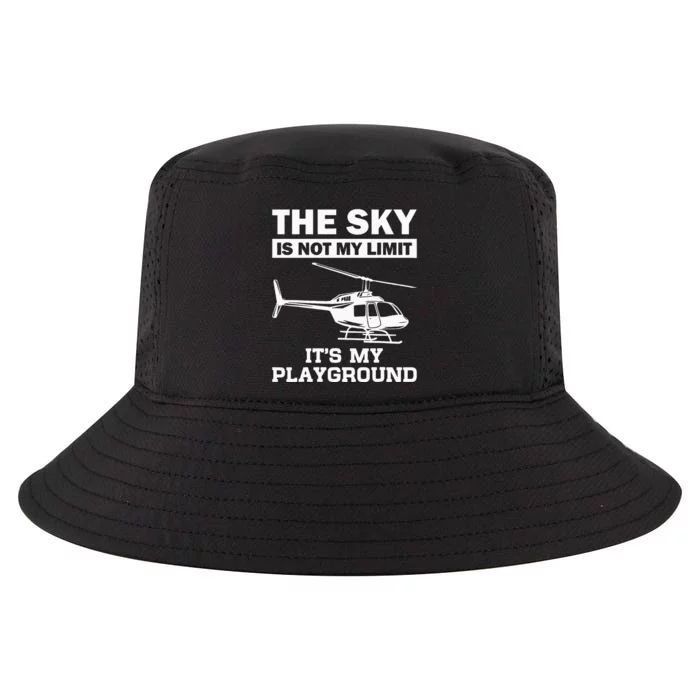 Funny Helicopter Pilot Gift For  Chopper Lovers Cool Comfort Performance Bucket Hat