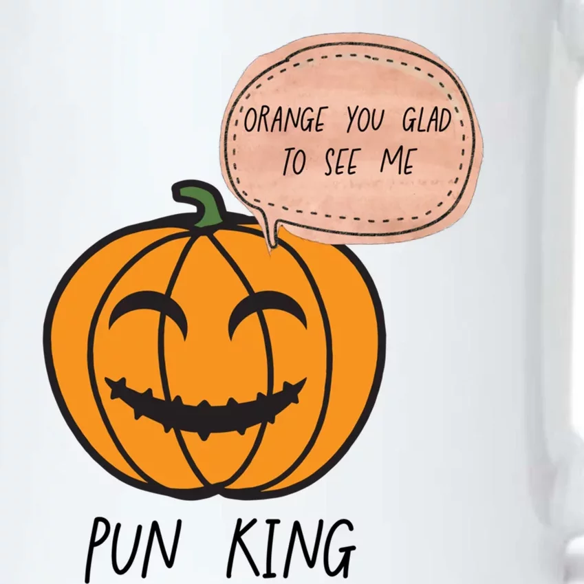 Funny Halloween Pumpkin Pun Joke Dad Joke Pun King Orange Gift Black Color Changing Mug