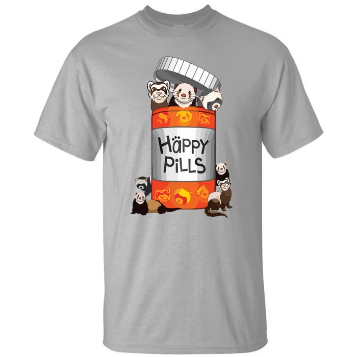 Ferret Happy Pills Tall T-Shirt