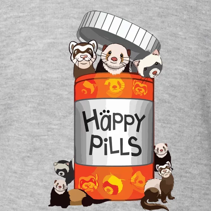 Ferret Happy Pills Toddler Sweatshirt