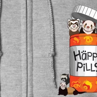 Ferret Happy Pills Full Zip Hoodie