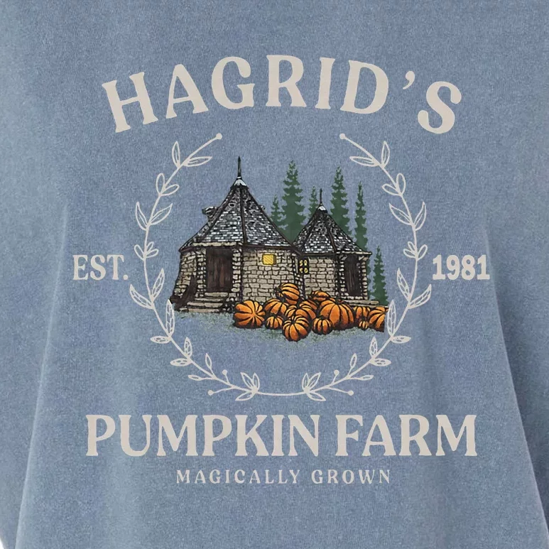 Fall Hagrids Pumpkin Farm Patch Autumn Pumpkin Garden Garment-Dyed Women's Muscle Tee