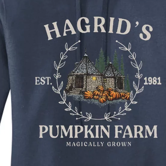 Fall Hagrids Pumpkin Farm Patch Autumn Pumpkin Garden Women's Pullover Hoodie