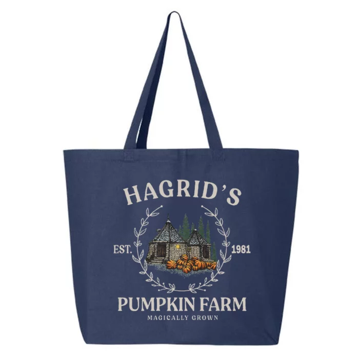 Fall Hagrids Pumpkin Farm Patch Autumn Pumpkin Garden 25L Jumbo Tote