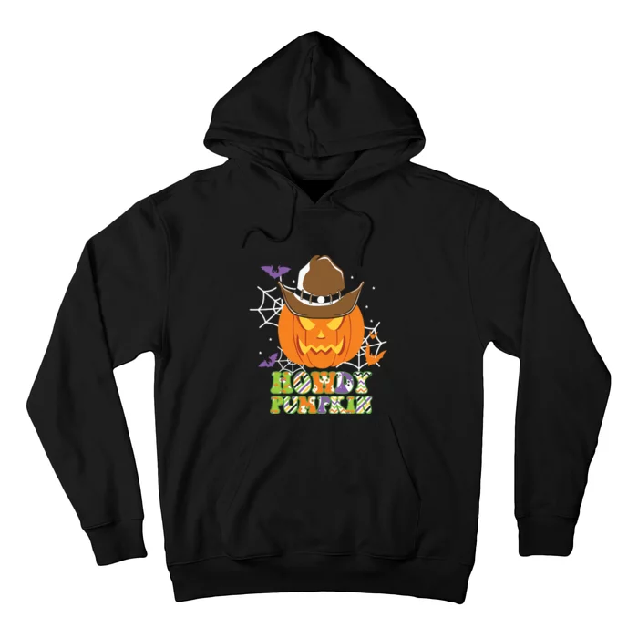 Funny Howdy Pumpkin Vintage Halloween Gift Hoodie