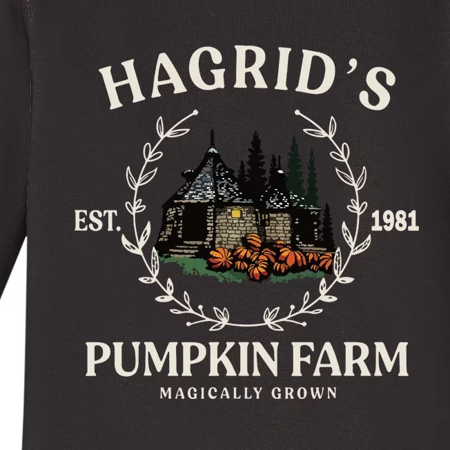 Fall HagridS Pumpkin Farm Patch Autumn Pumpkin Garden Baby Long Sleeve Bodysuit