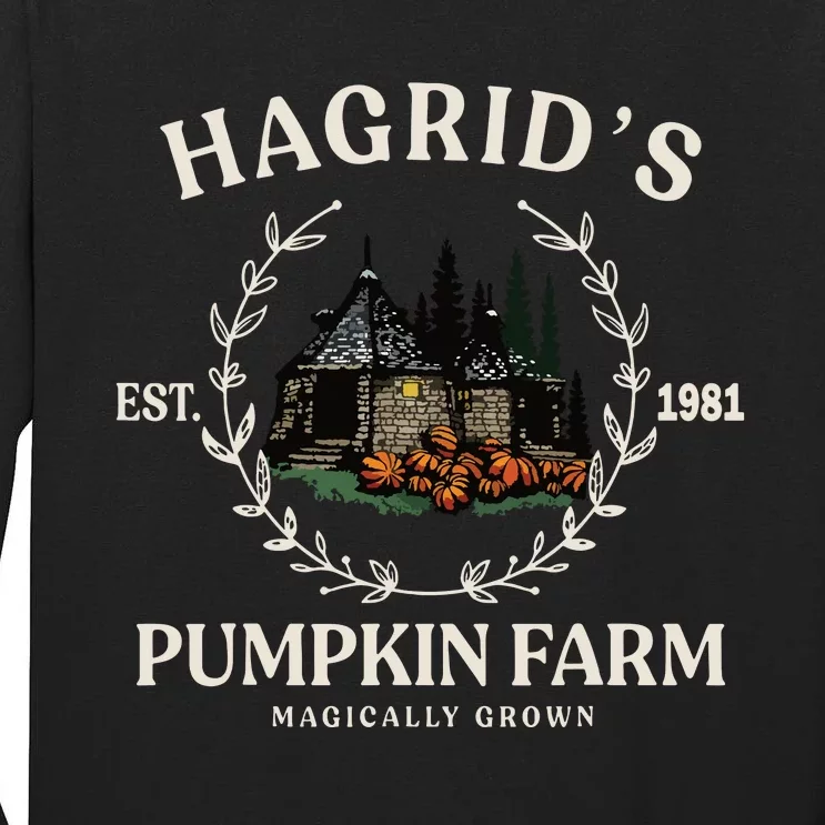 Fall HagridS Pumpkin Farm Patch Autumn Pumpkin Garden Tall Long Sleeve T-Shirt