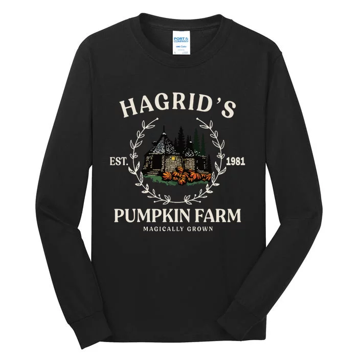 Fall HagridS Pumpkin Farm Patch Autumn Pumpkin Garden Tall Long Sleeve T-Shirt