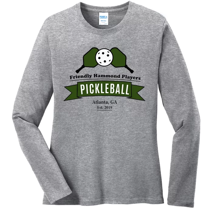 Friendly Hammond Players Pickleball Atlanta Ladies Long Sleeve Shirt