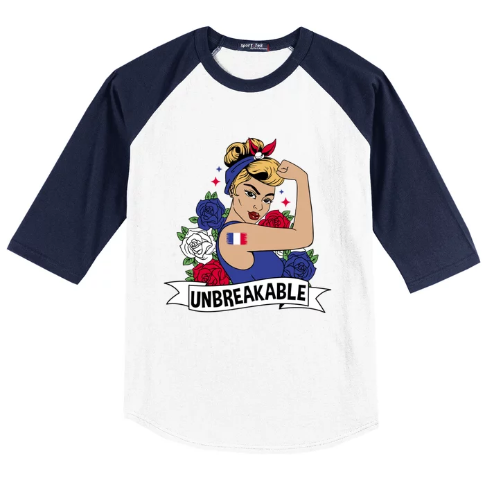 France Heritage Proud French Unbreakable Meaningful Gift Baseball Sleeve Shirt