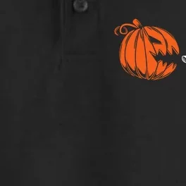 Funny Halloween Pumpkin Eating Ghost Gamer Dry Zone Grid Performance Polo