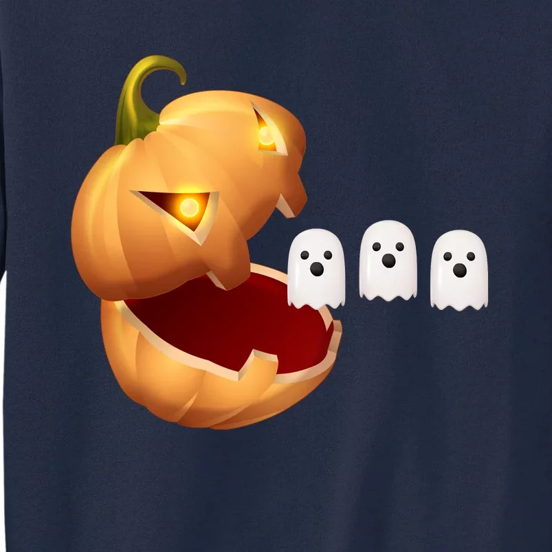 Funny Halloween Pumpkin Eating Ghost Tall Sweatshirt