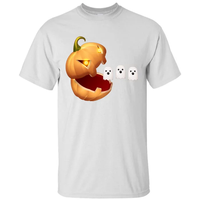 Funny Halloween Pumpkin Eating Ghost Tall T-Shirt