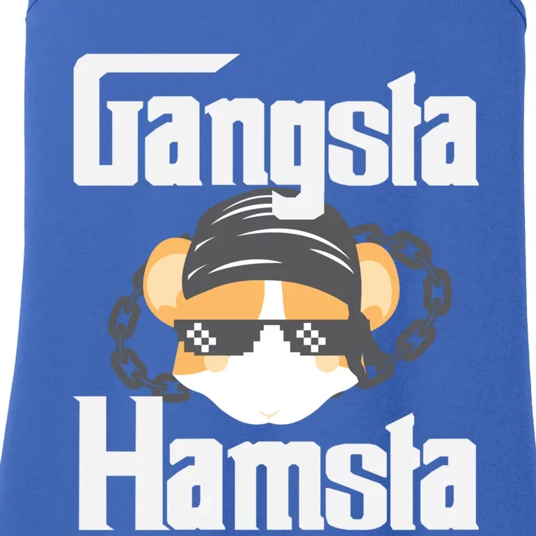 Funny Hamster Pet Gift Gangsta Hamsta Hamsters Cool Gift Ladies Essential Tank