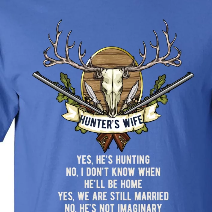 Funny Husband Partner Gone Awol Hunting Poem Hunt Wife Gift Tall T-Shirt