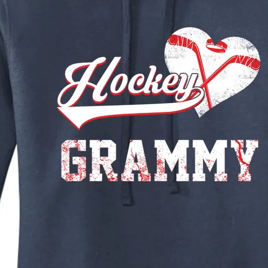 Family Hockey Player Funny Gift Hockey Grammy Gift Women's Pullover Hoodie