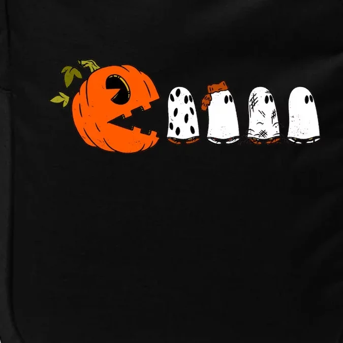 Funny Halloween Pumpkin Ghosts Retro Gamer Impact Tech Backpack