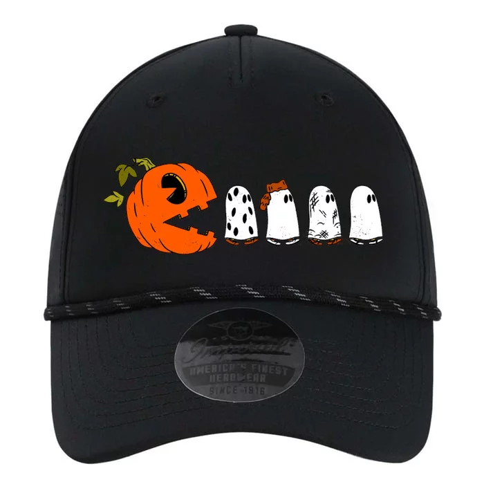 Funny Halloween Pumpkin Ghosts Retro Gamer Performance The Dyno Cap