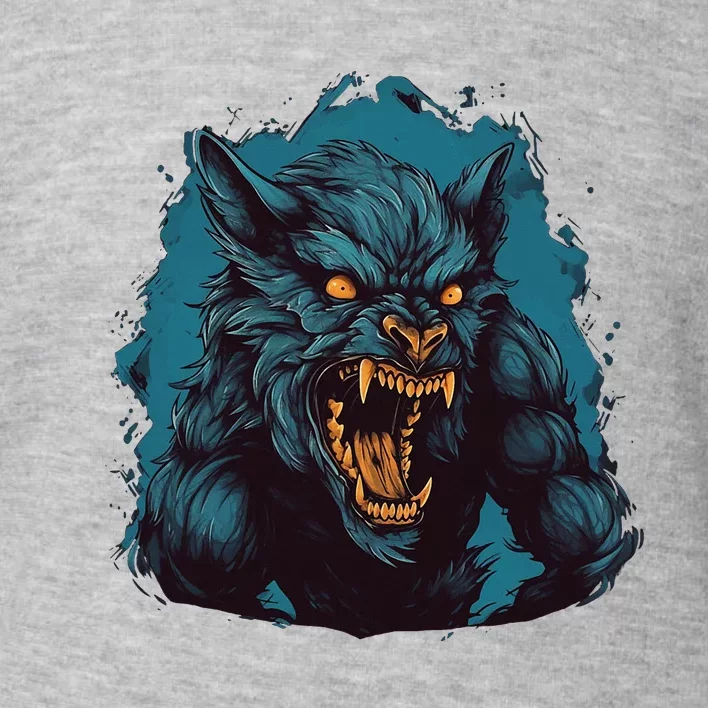 Funny Halloween Party With This Cool Werewolf Costume Toddler Sweatshirt