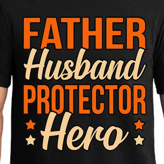 Father Husband Protector Hero Father’s Day Daddy Dad Pajama Set