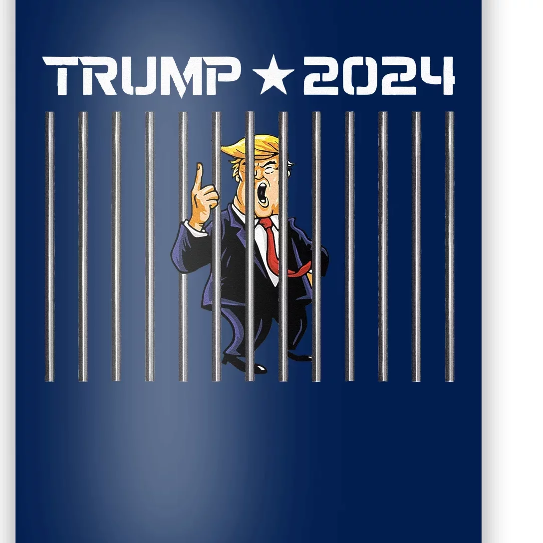 Funny Humorous Political President Donald Trump In Jail 2024 Poster