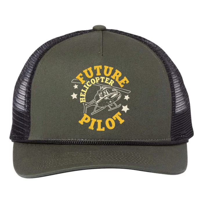 Future Helicopter Pilot Retro Rope Trucker Hat Cap