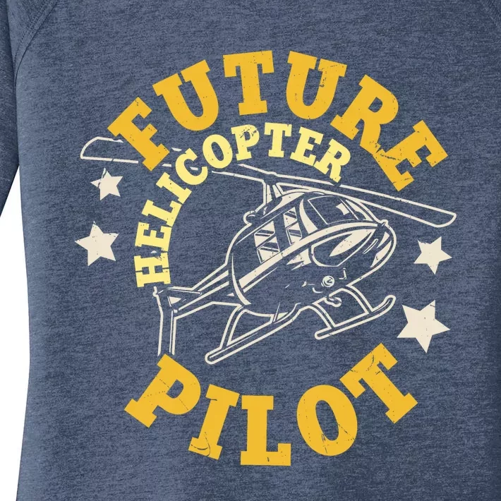 Future Helicopter Pilot Women's Perfect Tri Tunic Long Sleeve Shirt