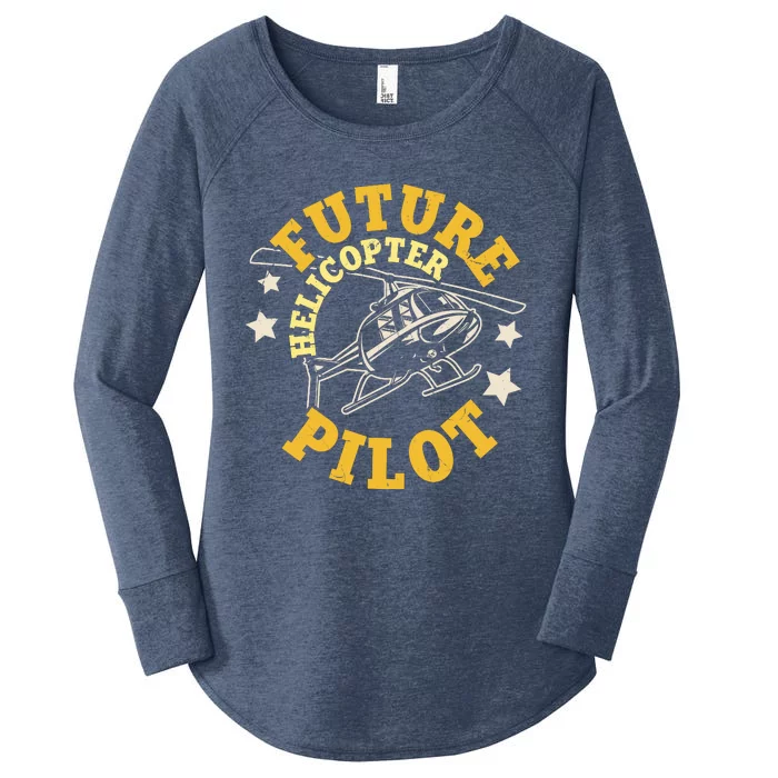 Future Helicopter Pilot Women's Perfect Tri Tunic Long Sleeve Shirt