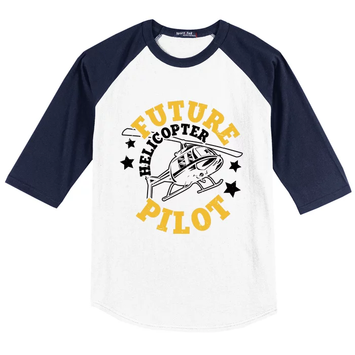 Future Helicopter Pilot Baseball Sleeve Shirt