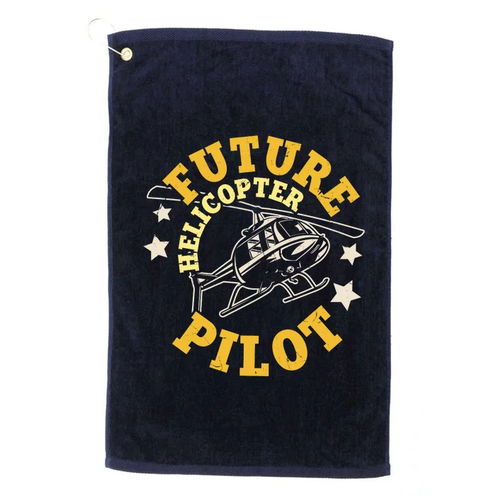 Future Helicopter Pilot Platinum Collection Golf Towel