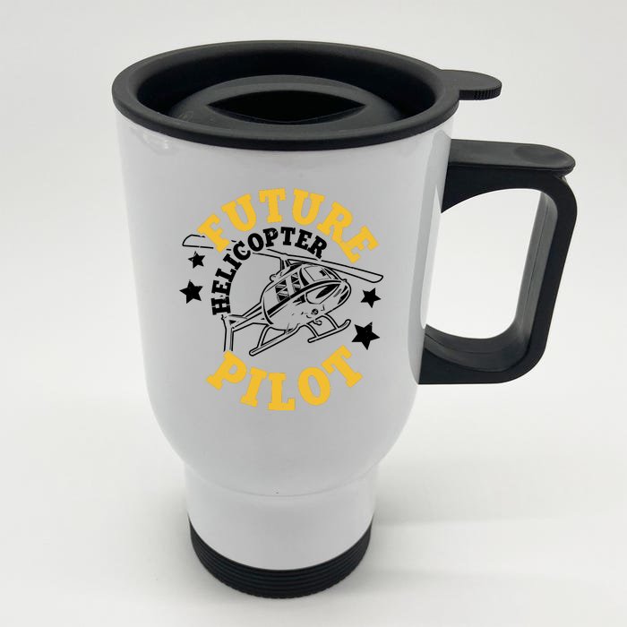 Future Helicopter Pilot Front & Back Stainless Steel Travel Mug