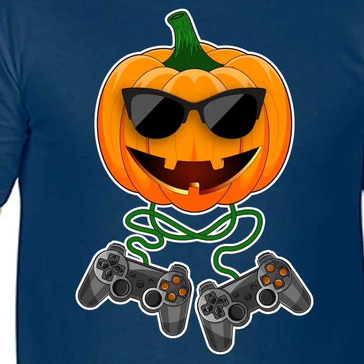 Funny Halloween Pumpkin Video Gamer Comfort Colors T-Shirt