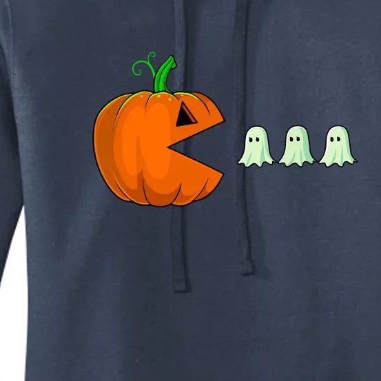 Funny Halloween Pumpkin Cute Ghosts Gift Women's Pullover Hoodie